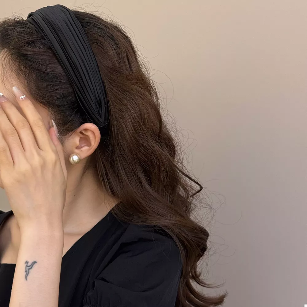 Pleated Wide Hair Headband, image 2