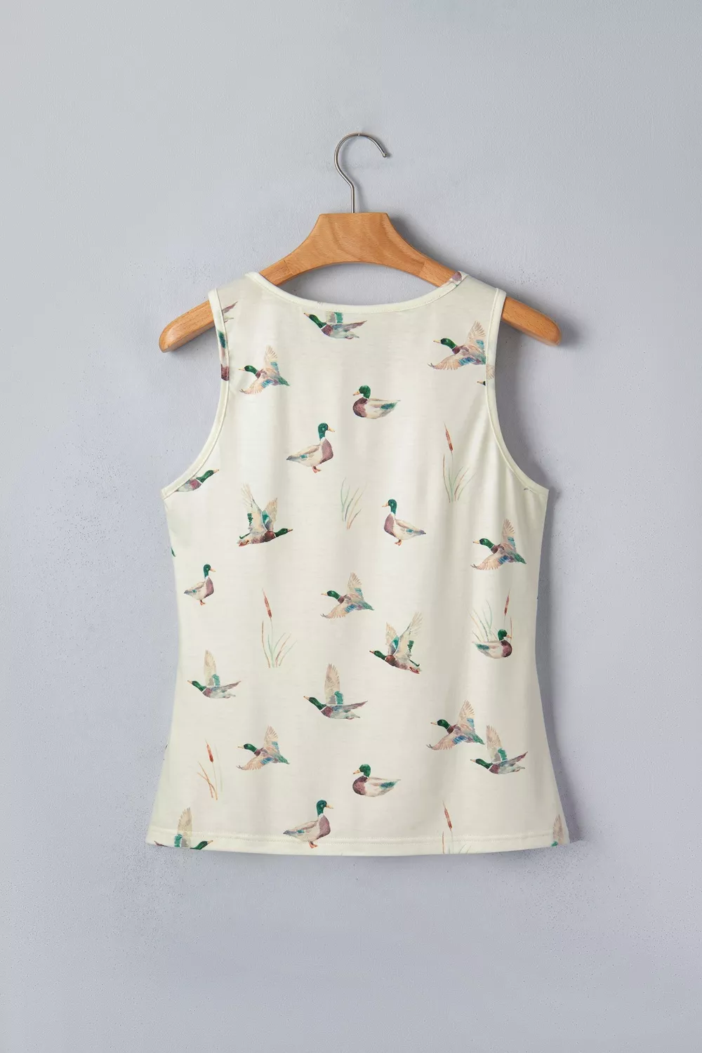 Mallard Print Western Style Tank Top, image 4