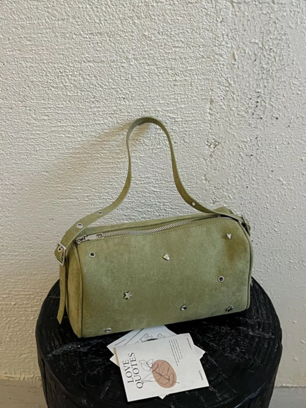 Studded Embellished Shoulder Bag, image 7