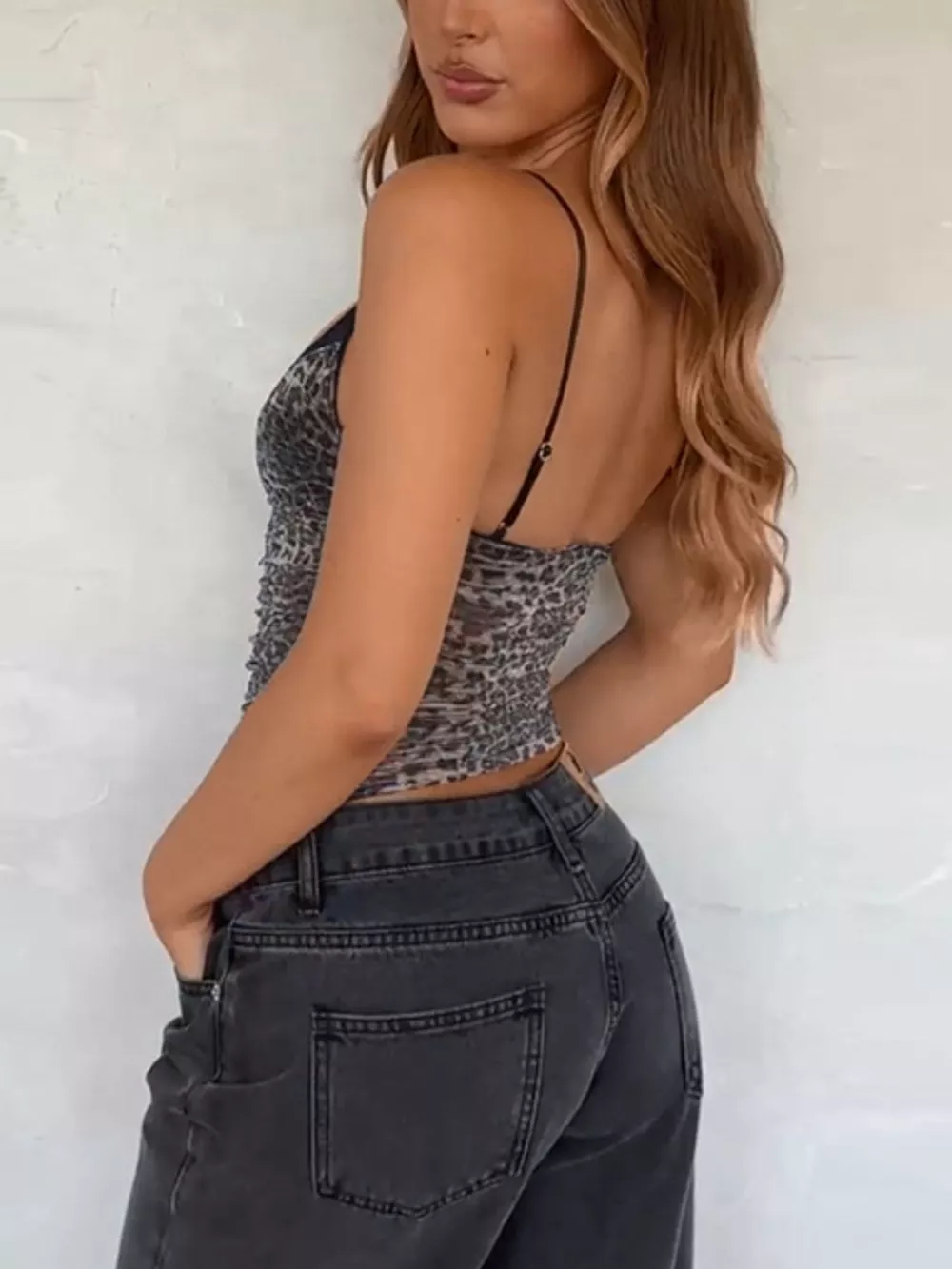 Sheer Leopard Print Cami, image 4