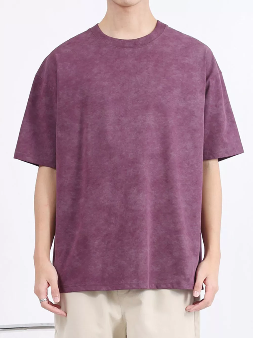 Men's Plus Size Round Neck Short Sleeve T-Shirt, image 15