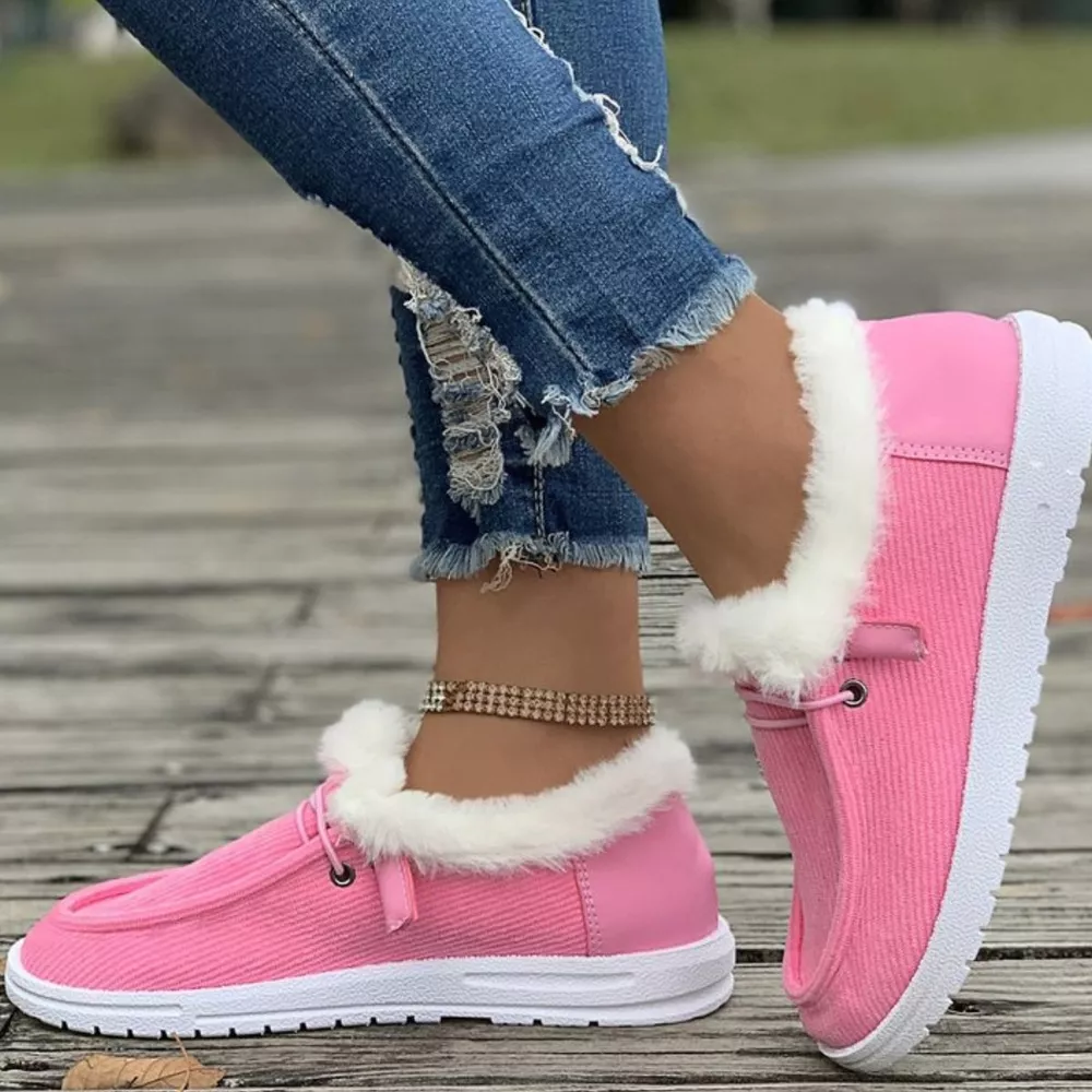 Cozy Plush-Lined Flats Slip-Ons, image 22
