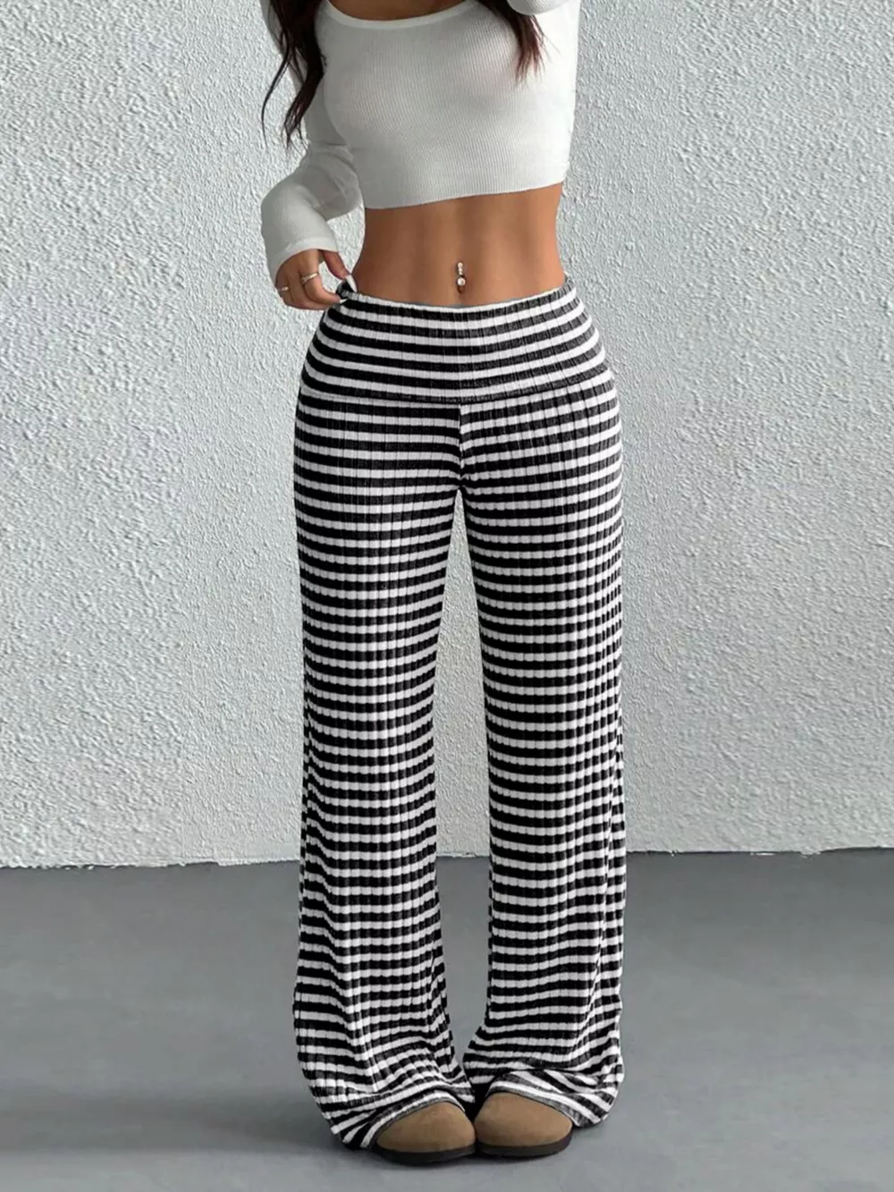 Striped Wide Leg Pants, image 8