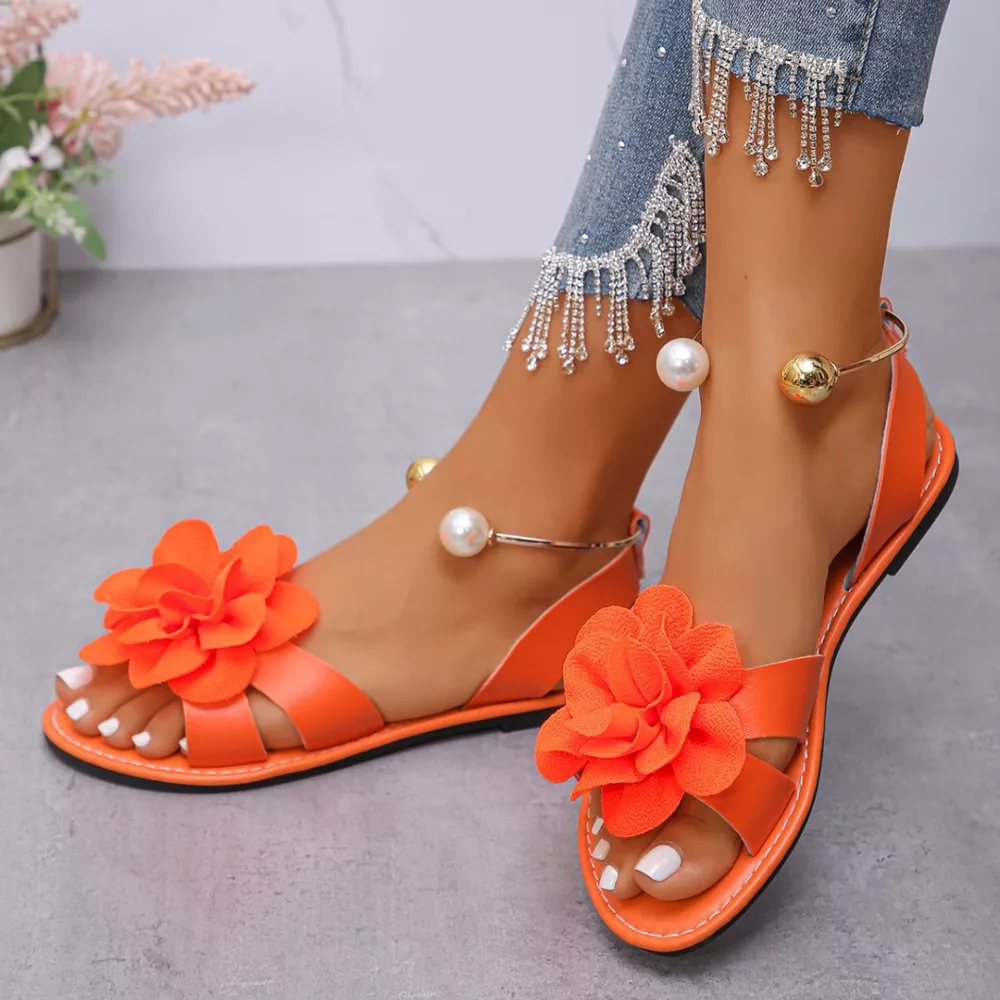 Flower Open Toe Sandals, image 2