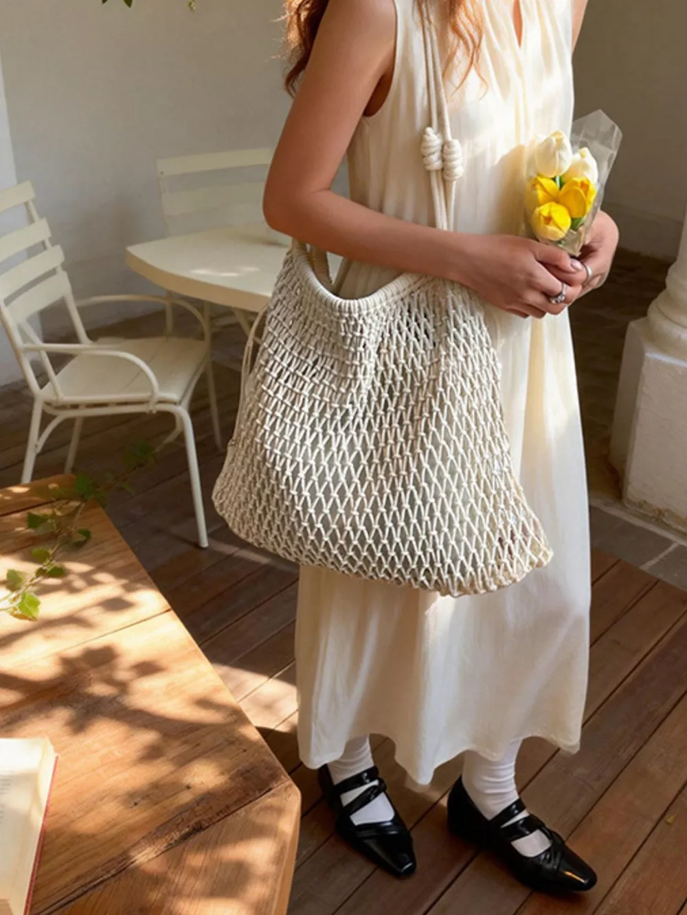 Woven Net Shoulder Bag, image 2