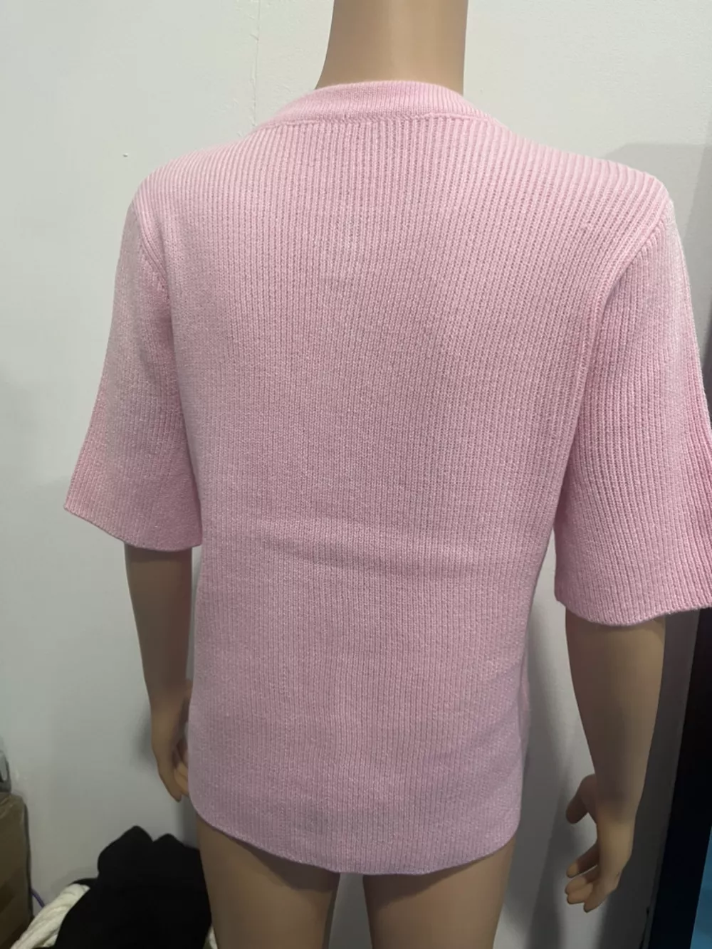 Short Sleeve Button-Down Cardigan, image 5