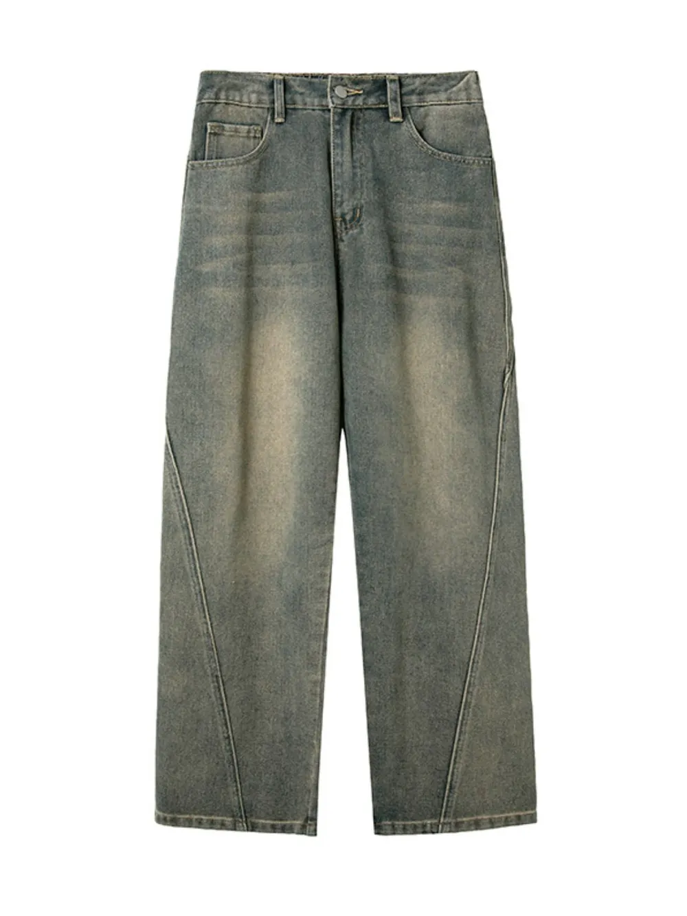 Men's Plus Size Wide Leg Jeans, image 6