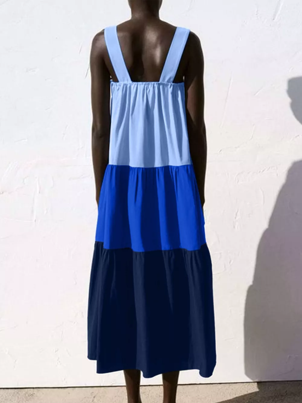 Color Block Wide Strap Dress, image 9