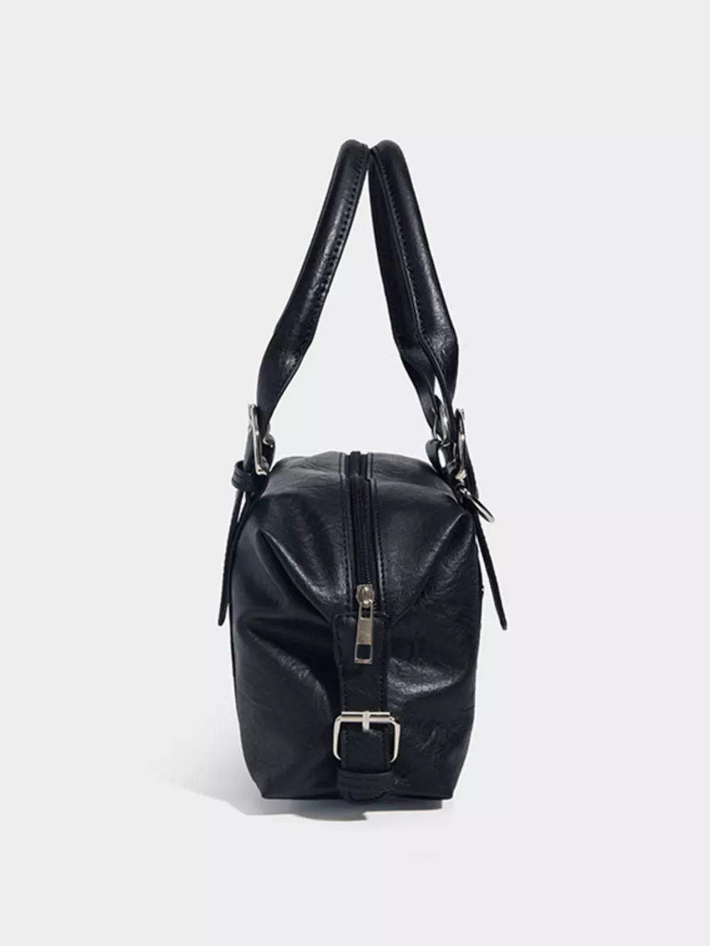 Studded Decor Shoulder Bag with Buckle Detail, image 6