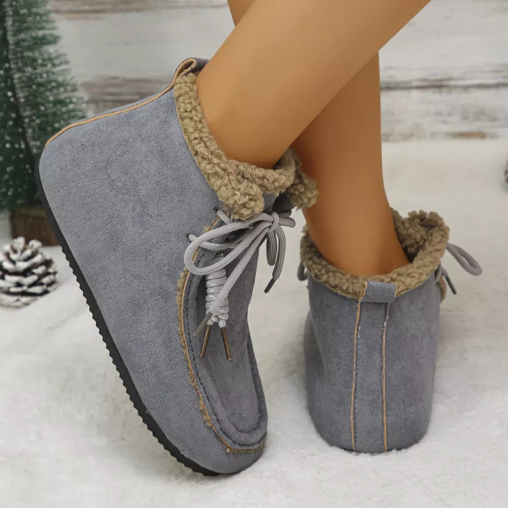 Lace Up Flats Ankle Boots, image 15