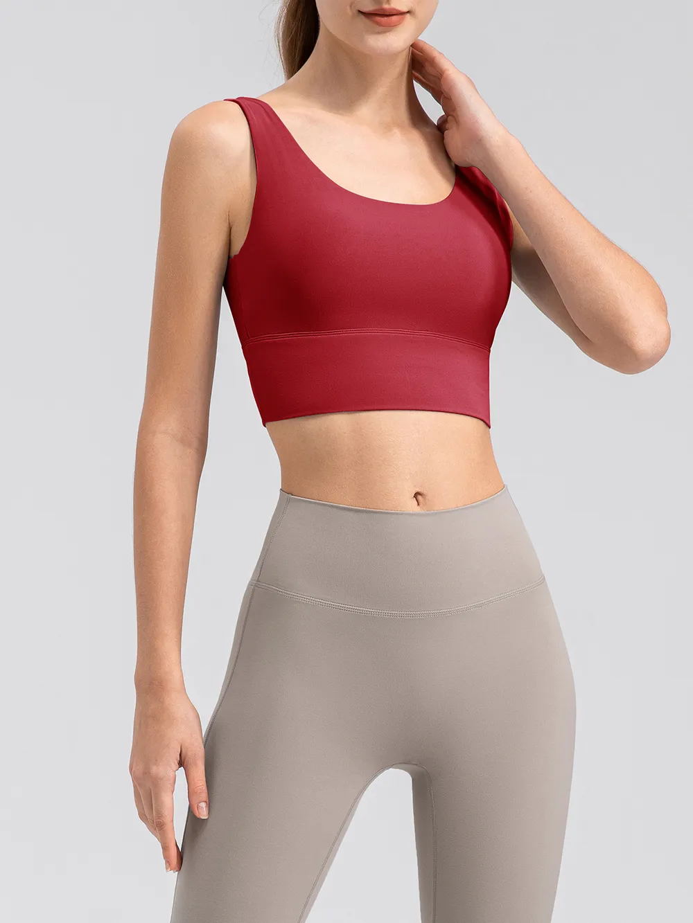 Scoop Neck Wide Strap Active Tank, image 30