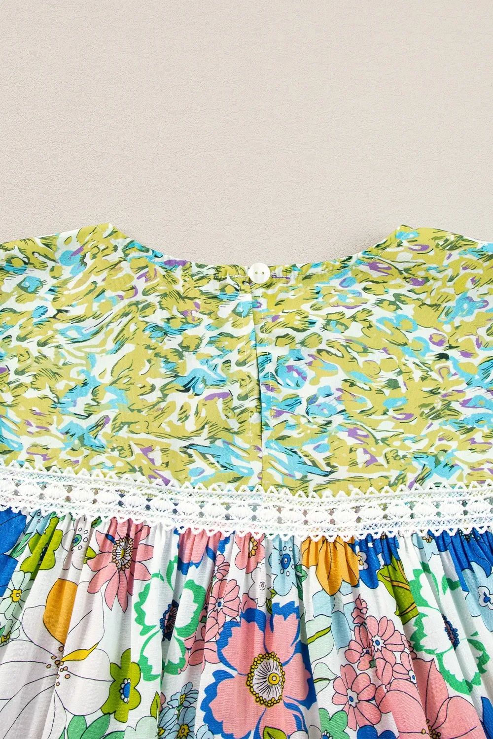 Printed Round Neck Puff Sleeve Blouse, image 16