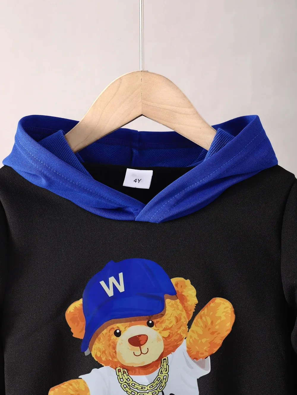 Children's Cartoon Graphic Hoodie and Pants Set, image 4