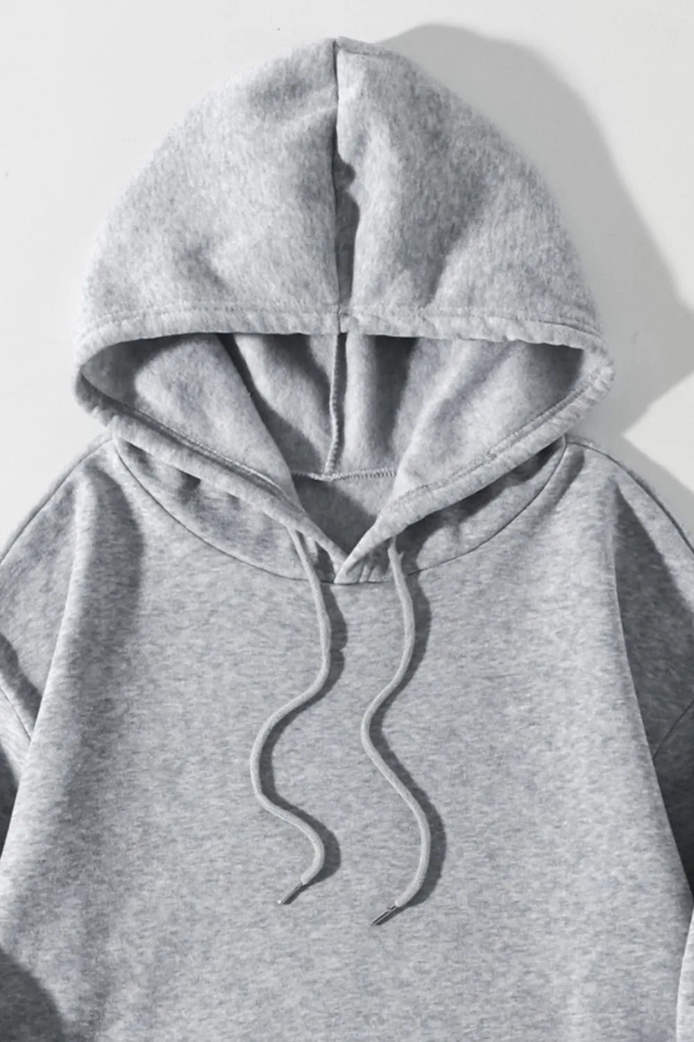 Drawstring Dropped Shoulder Hoodie, image 30