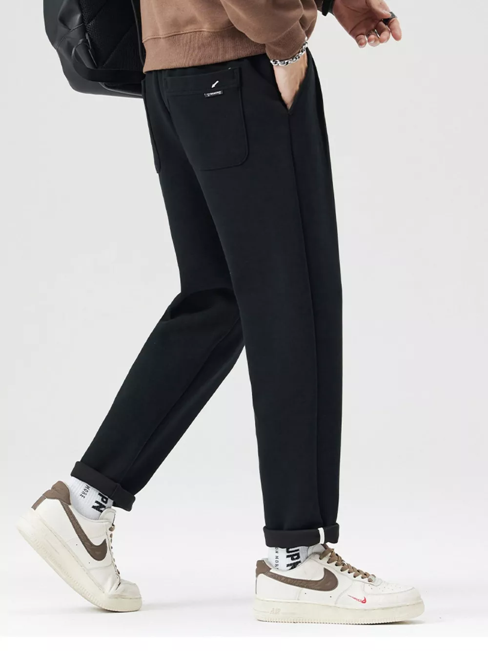 Men's Drawstring Loose Fit Pants, image 3