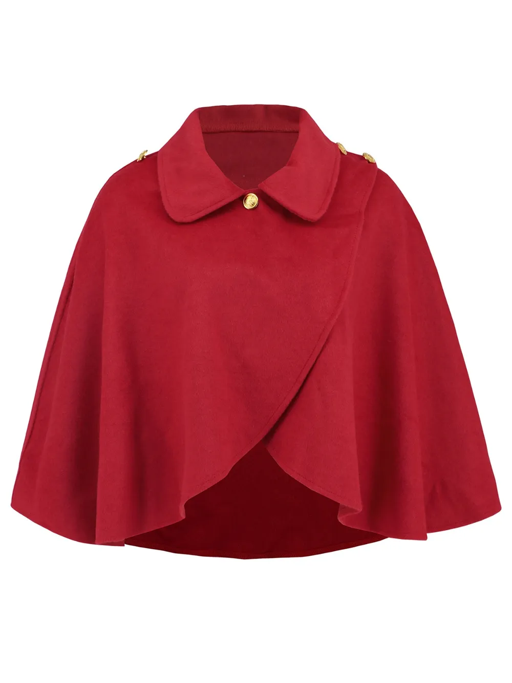 Collared Neck Cropped Cape, image 7