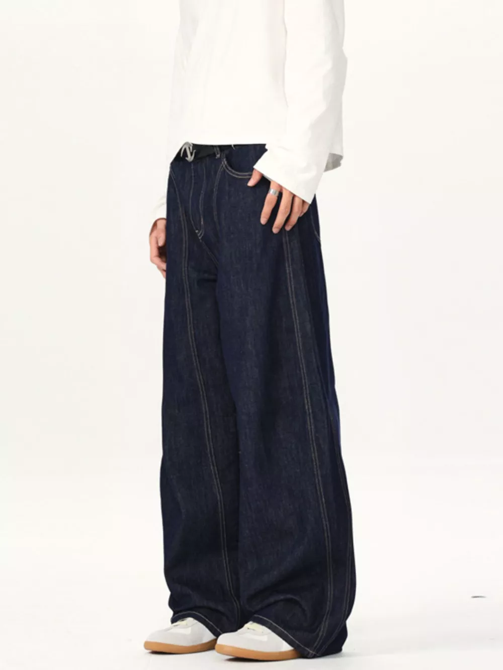 Men's Wide Leg Jeans, image 2