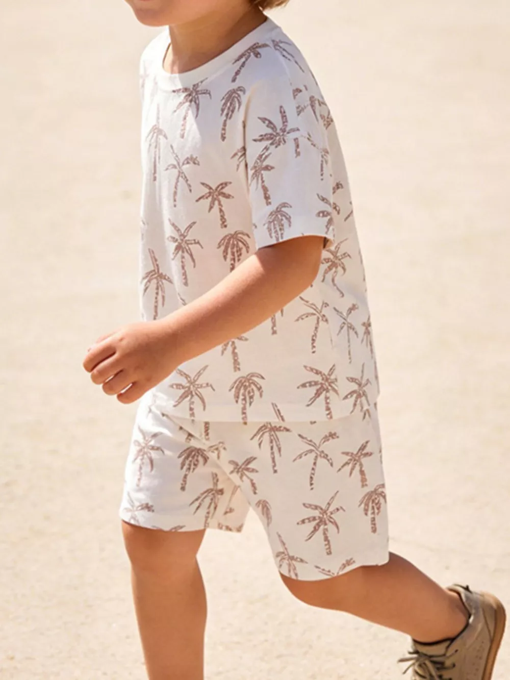 Children's Tropical Palm Print Outfit Set, image 3
