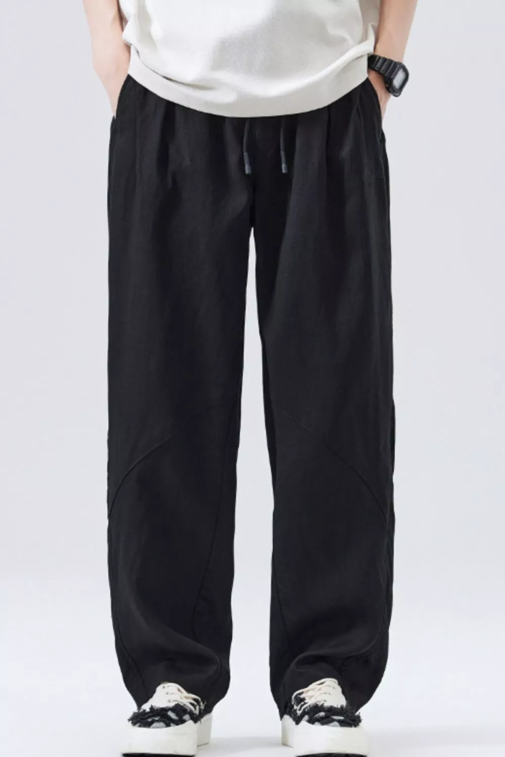 Men's Loose Fit Drawstring Casual Pants, image 2