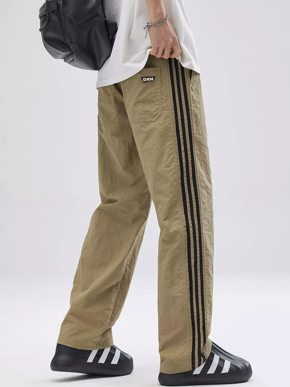 Men's Full Size Side Striped Wide Leg Pants Plus Size, image 7
