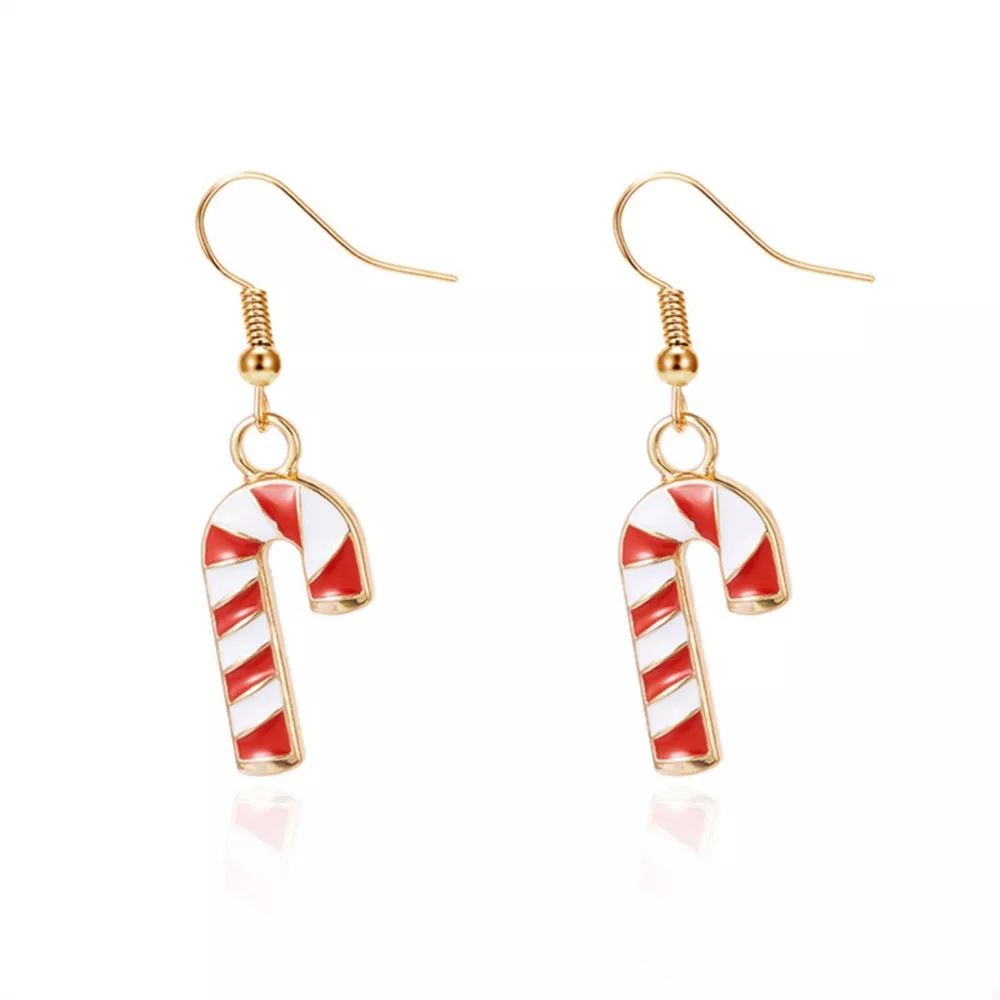 Christmas Candy Cane Earrings, image 5