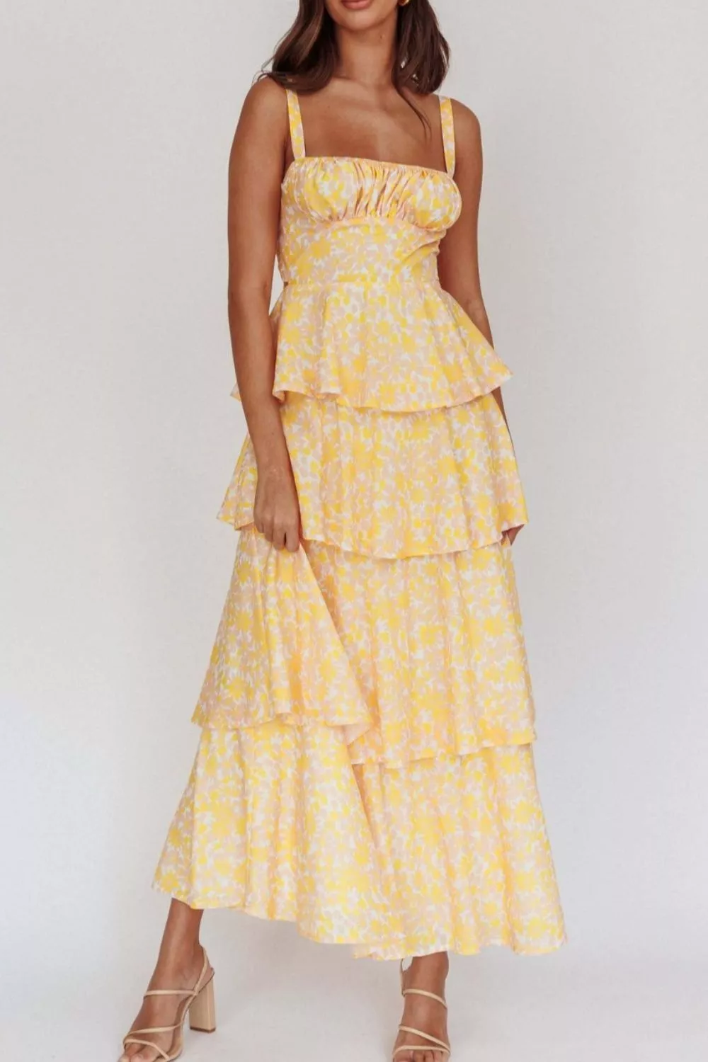 Floral Layered Maxi Dress, image 8