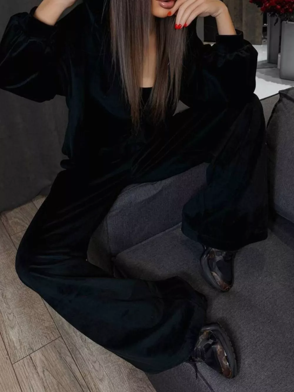 Zip Up Cropped Outerwear and Pants Set, image 34