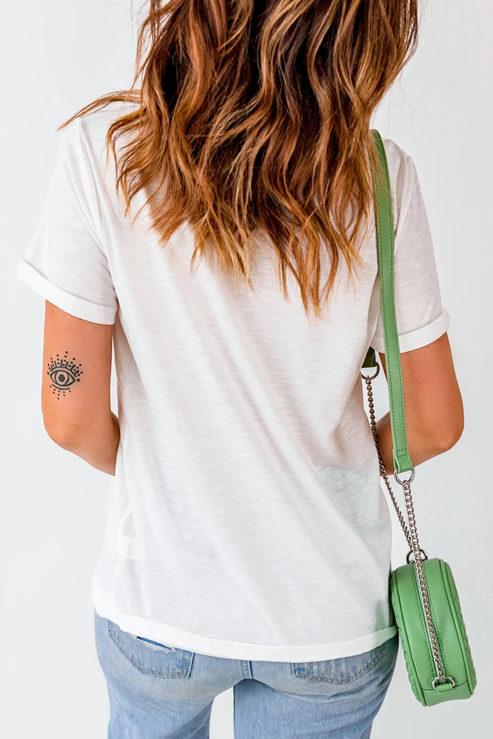 Star Round Neck Short Sleeve T-Shirt, image 4