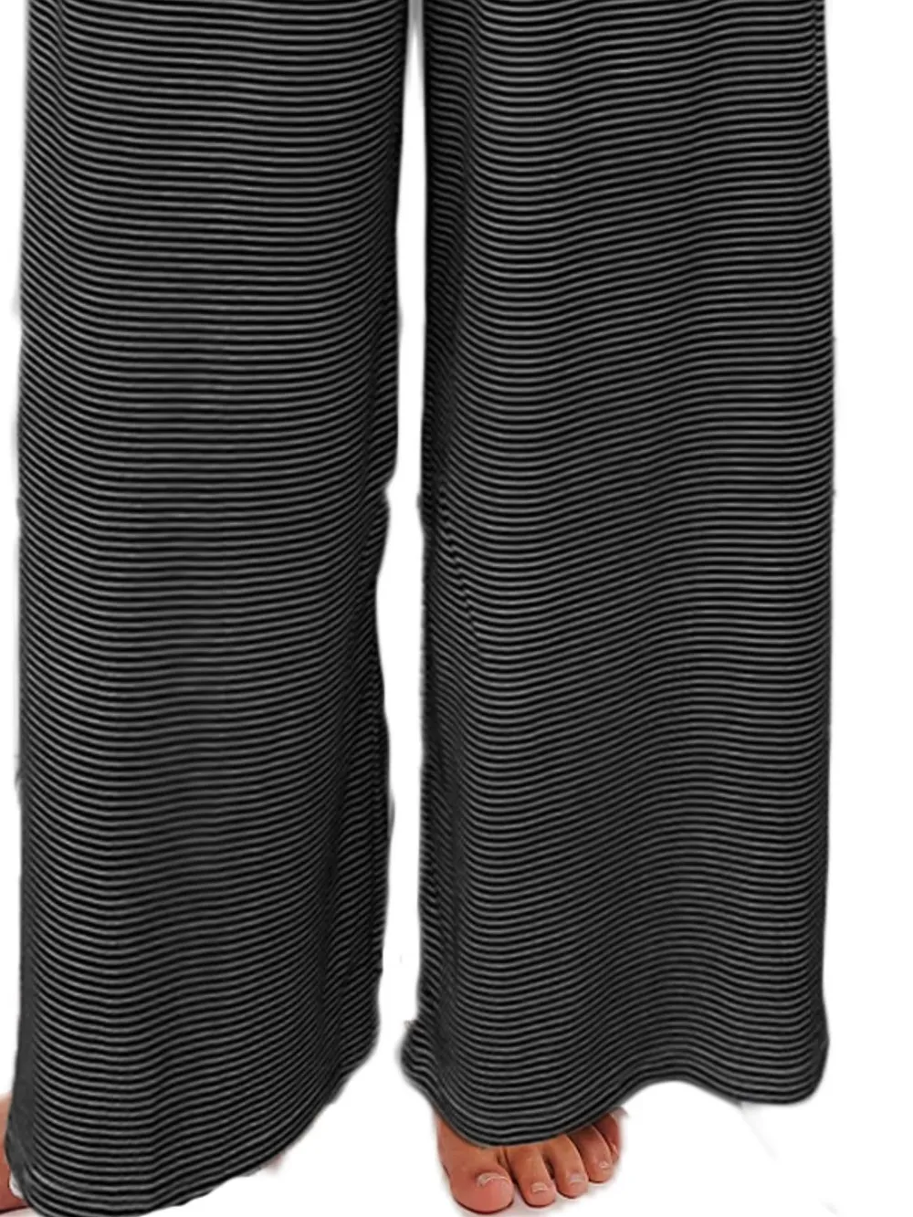 Drawstring Striped Wide Leg Pants, image 13