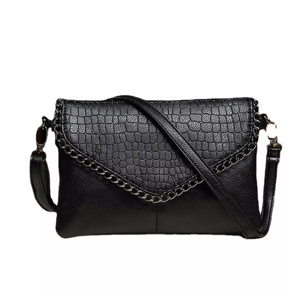 Crocodile Pattern Envelope Crossbody Bag, image 3