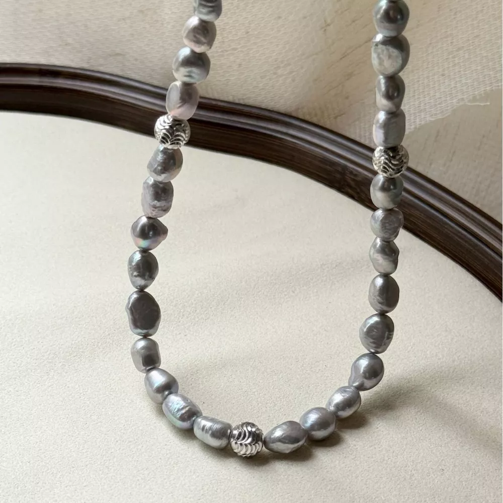 Pearl Choker Necklace, image 7