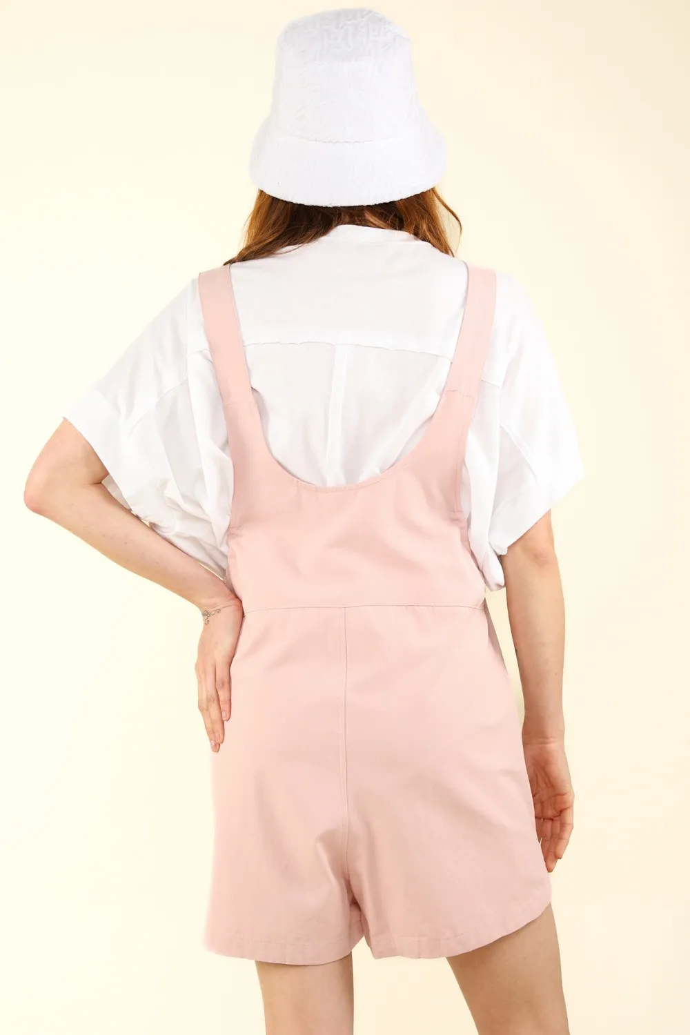 Adjustable Waist Suspender Overalls with Pockets, image 2