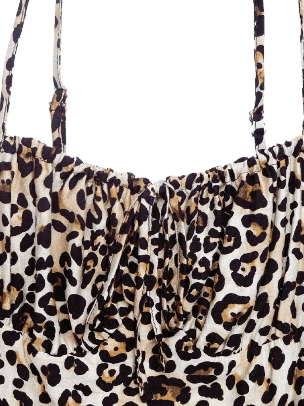 Smocked Leopard Midi Cami Dress, image 8