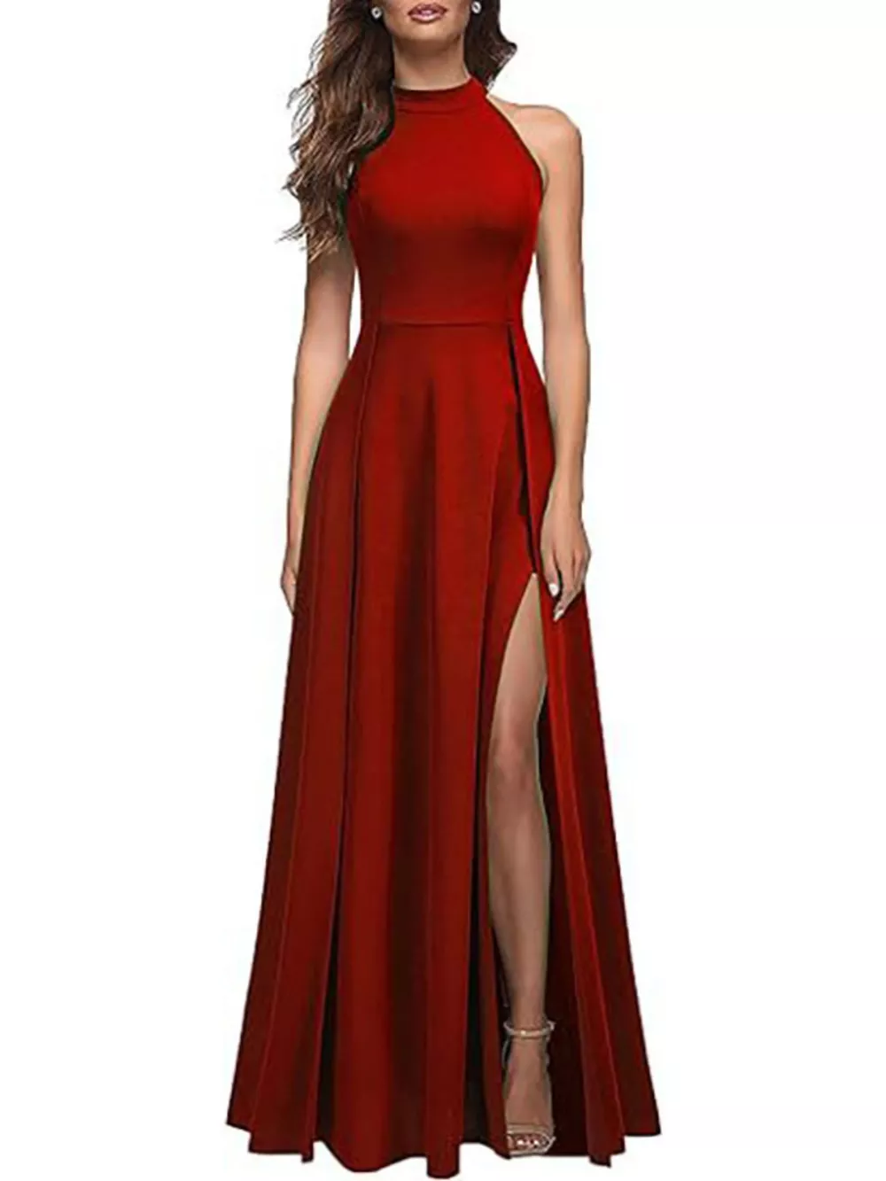 Sleeveless Slit Maxi Dress, image 5