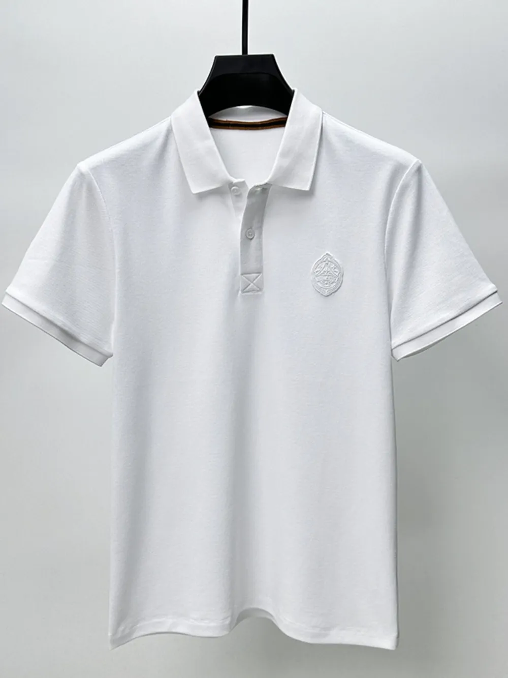 Men's Plus Size Button Detail Short Sleeve Polo, image 6