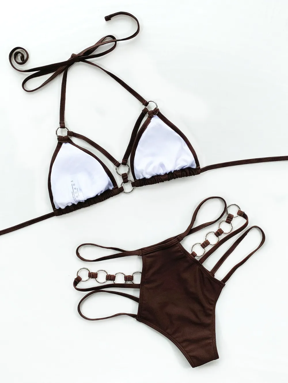 Cutout Halter Neck Two-Piece Bikini Set, image 11