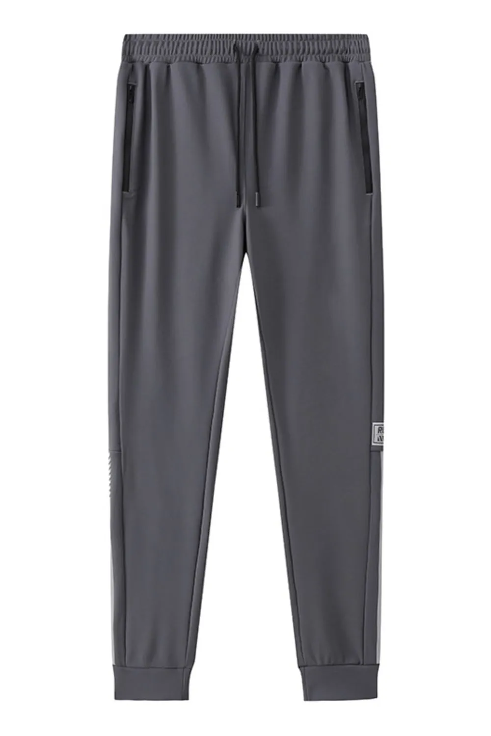Men's Plus Size Drawstring Joggers with Pockets, image 3