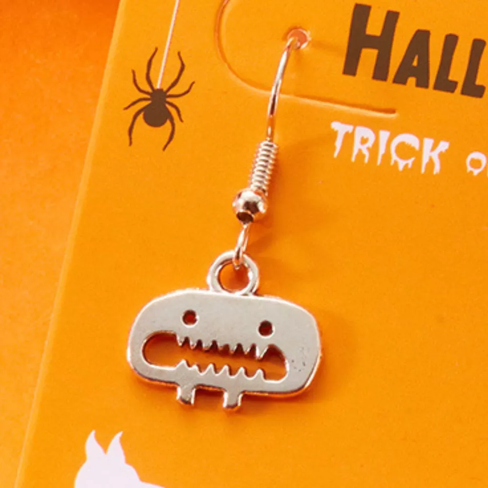Halloween Asymmetrical Drop Earrings, image 3