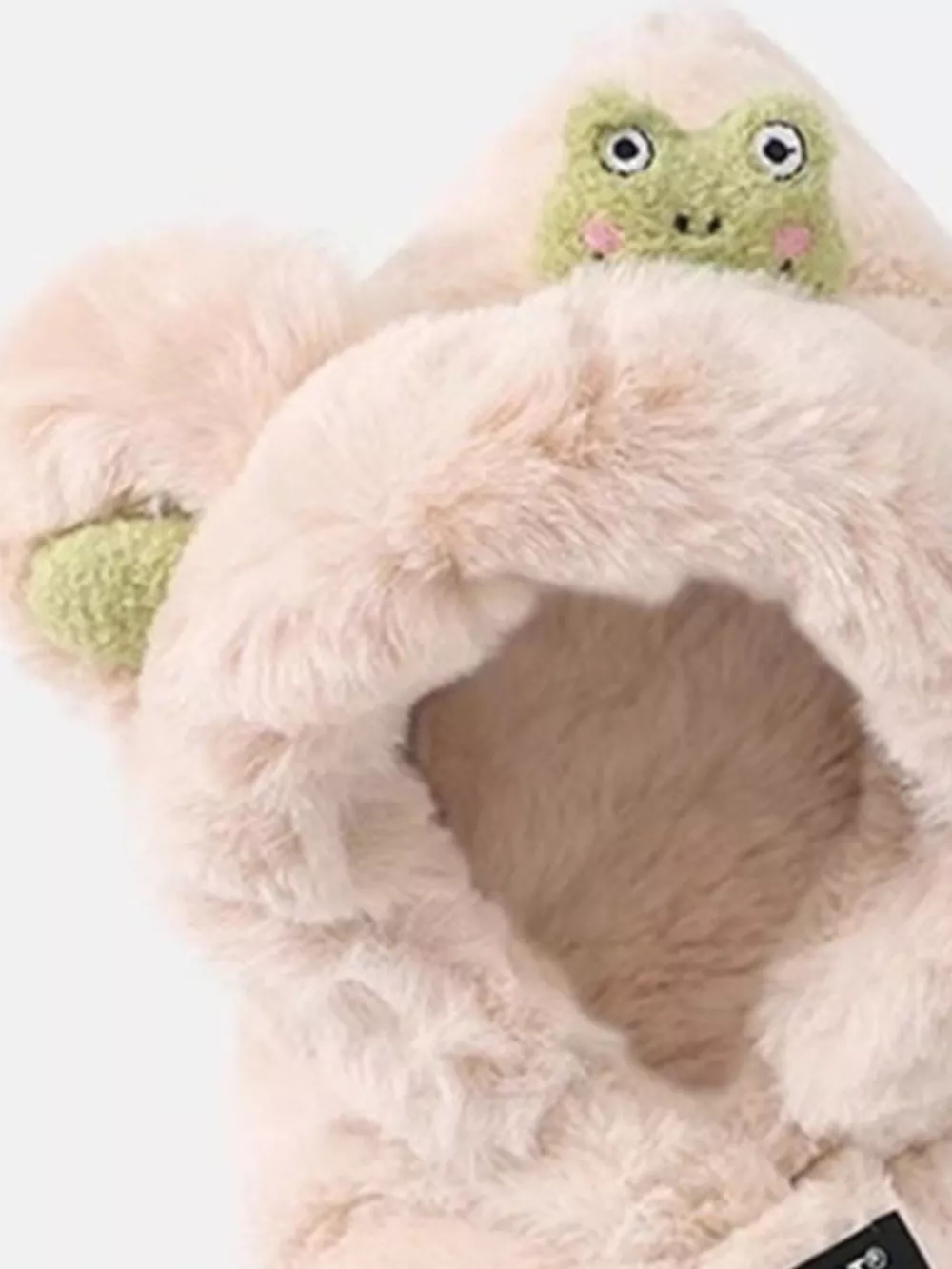 Children's Frog Plush Scarf Hat, image 2