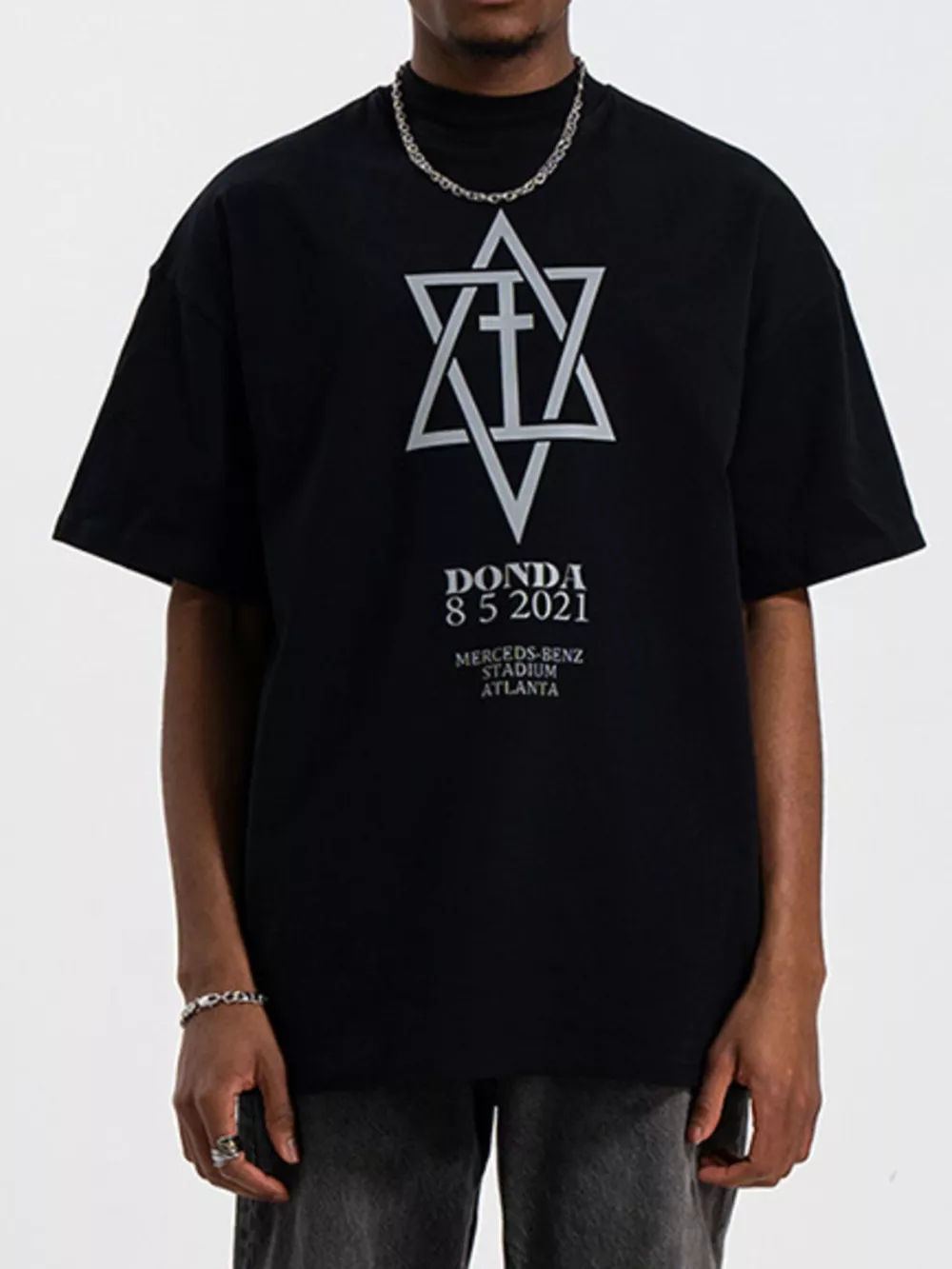 Men's Graphic Round Neck Half Sleeve T-Shirt, image 5