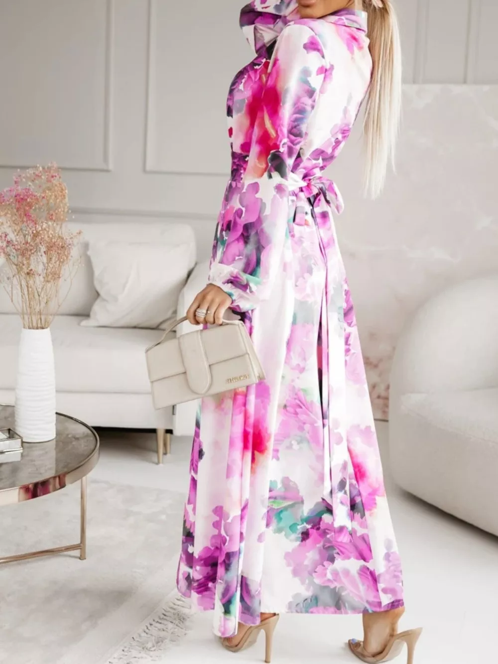 Long Sleeve Maxi Shirt Dress, image 13