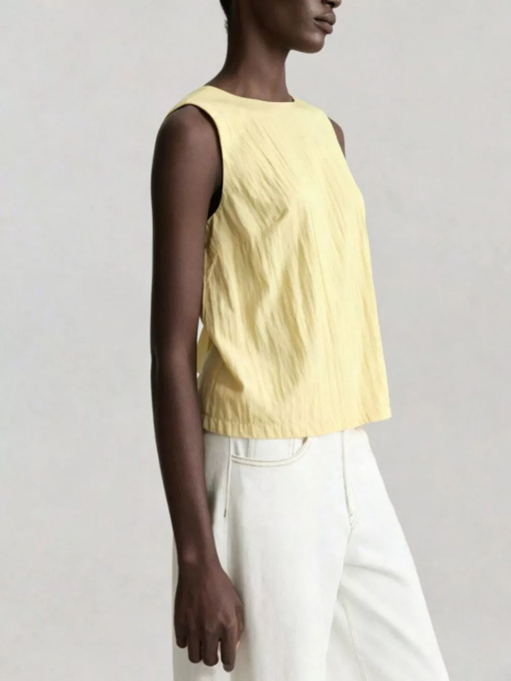 Textured Round Neck Tank, image 3
