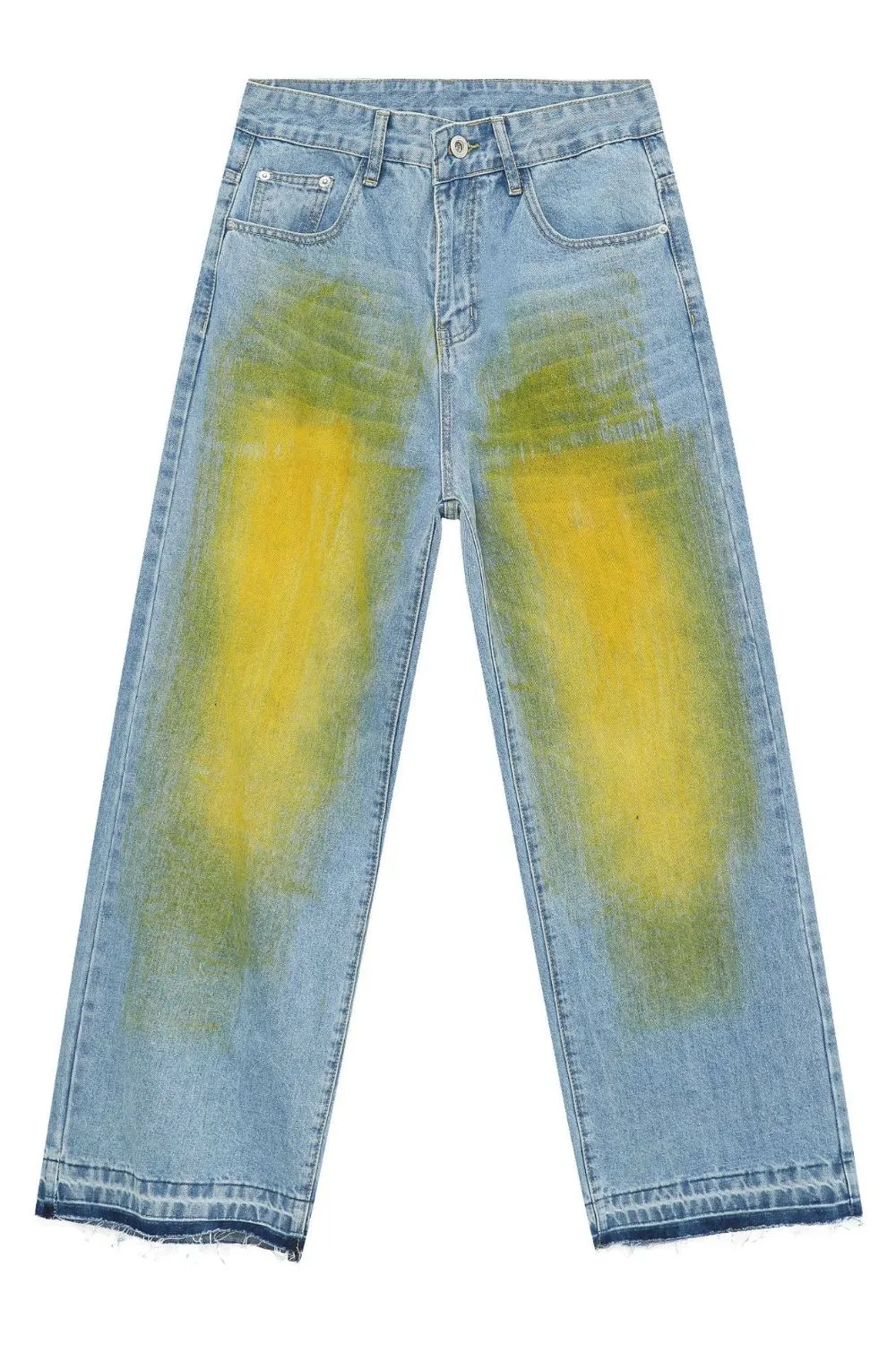 Men's Contrast Baggy Jeans, image 5