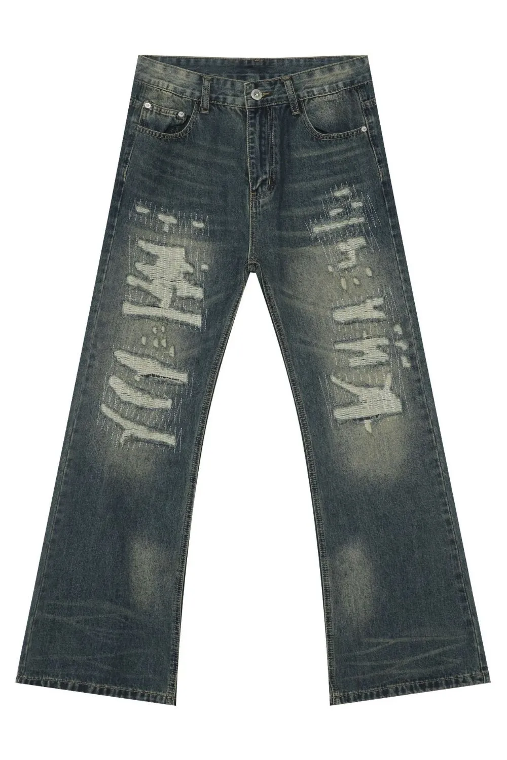 Men's Distressed Jeans, image 5
