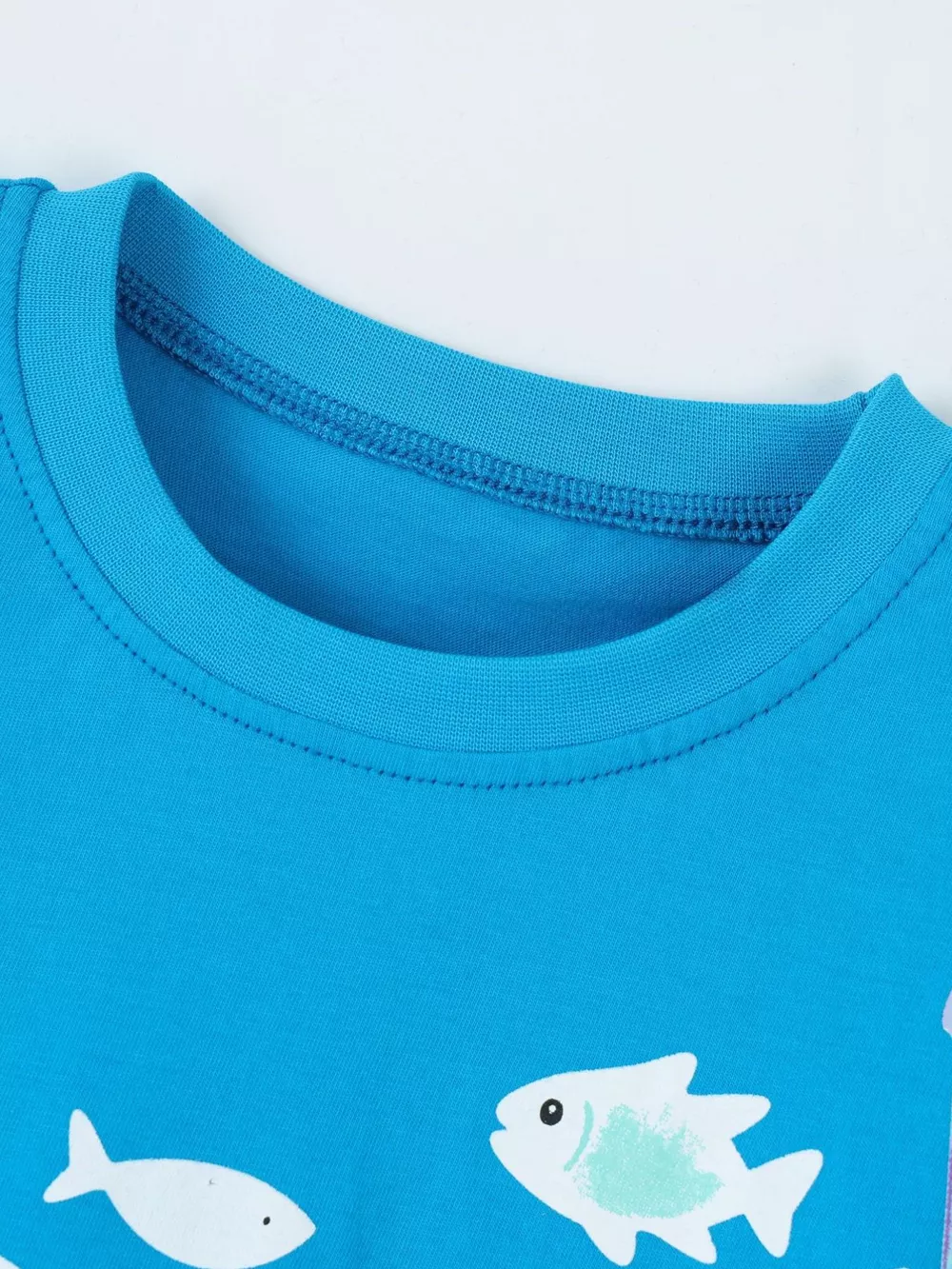 Children's Shark Print Cotton T-Shirt, image 3