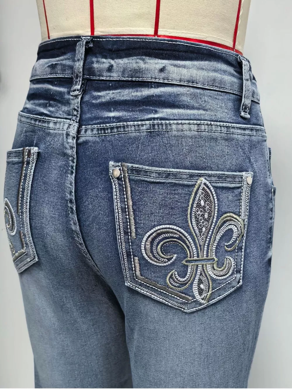 High-Waisted Flare Leg Jeans, image 6