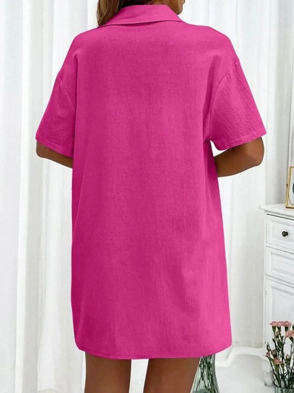 Button Up Shirt and Drawstring Shorts Set, image 29