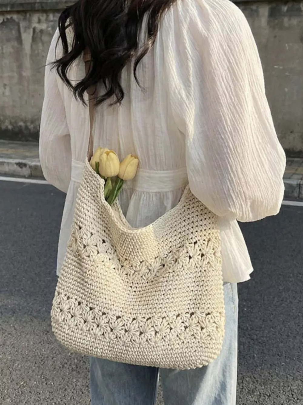 Crochet Knit Shoulder Bag