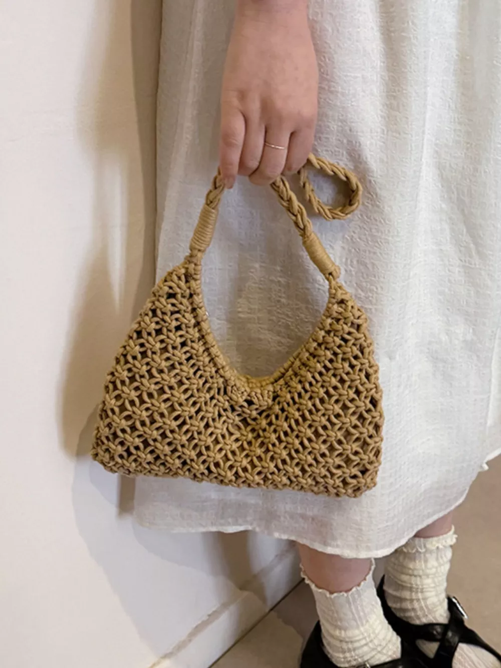 Woven Shoulder Bag, image 3