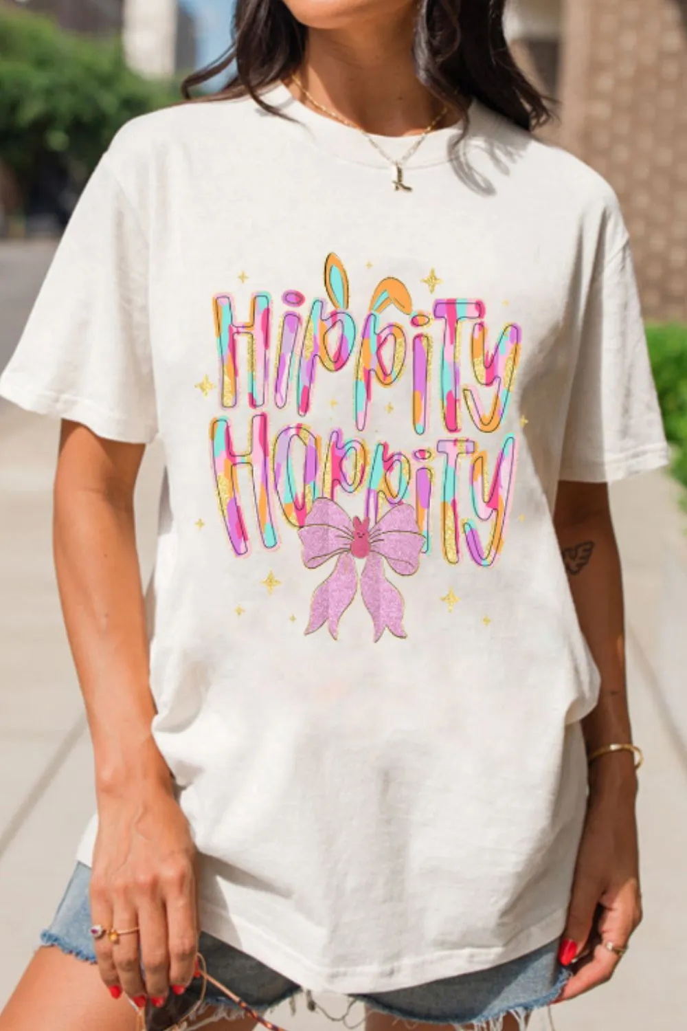 HIPPITY HOPPITY Round Neck Short Sleeve T-Shirt, image 3